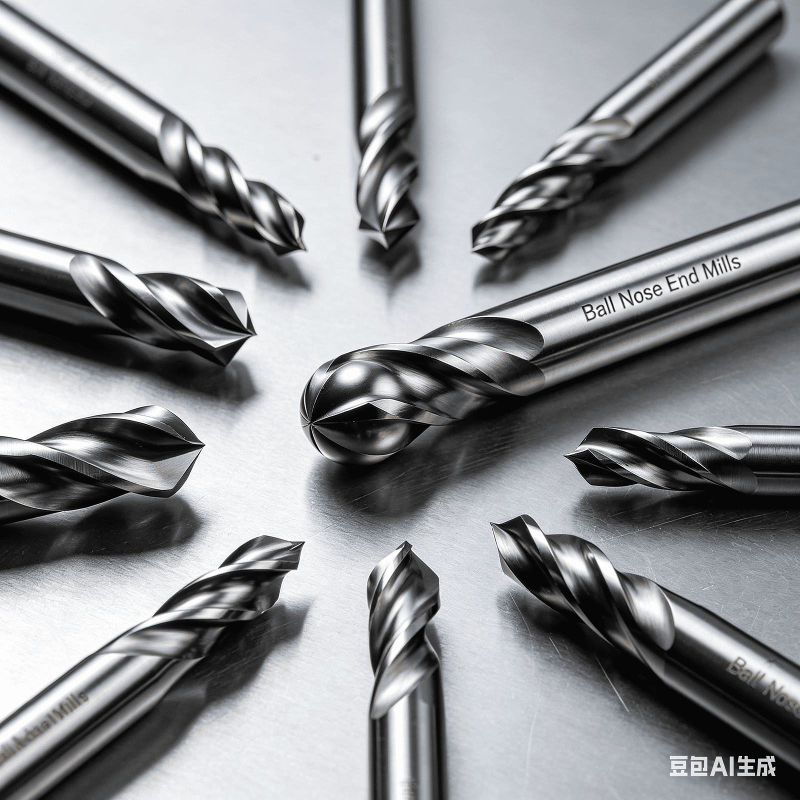 Solid carbide end mills -- stainless steel and alloy steel applications